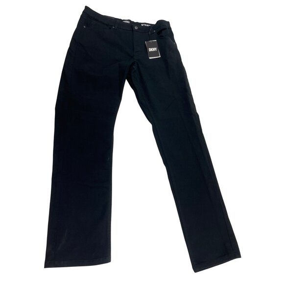 DKNY Stanton Slim Fit Black Jeans W34 L32 Cotton Blend Mens Pants 28L - Picture 1 of 7